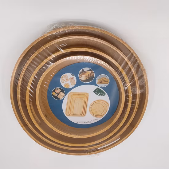 Plateaux de service en bois et plateau en bois avec poignées